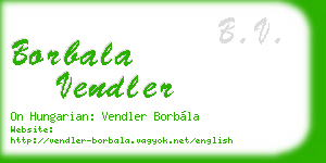 borbala vendler business card